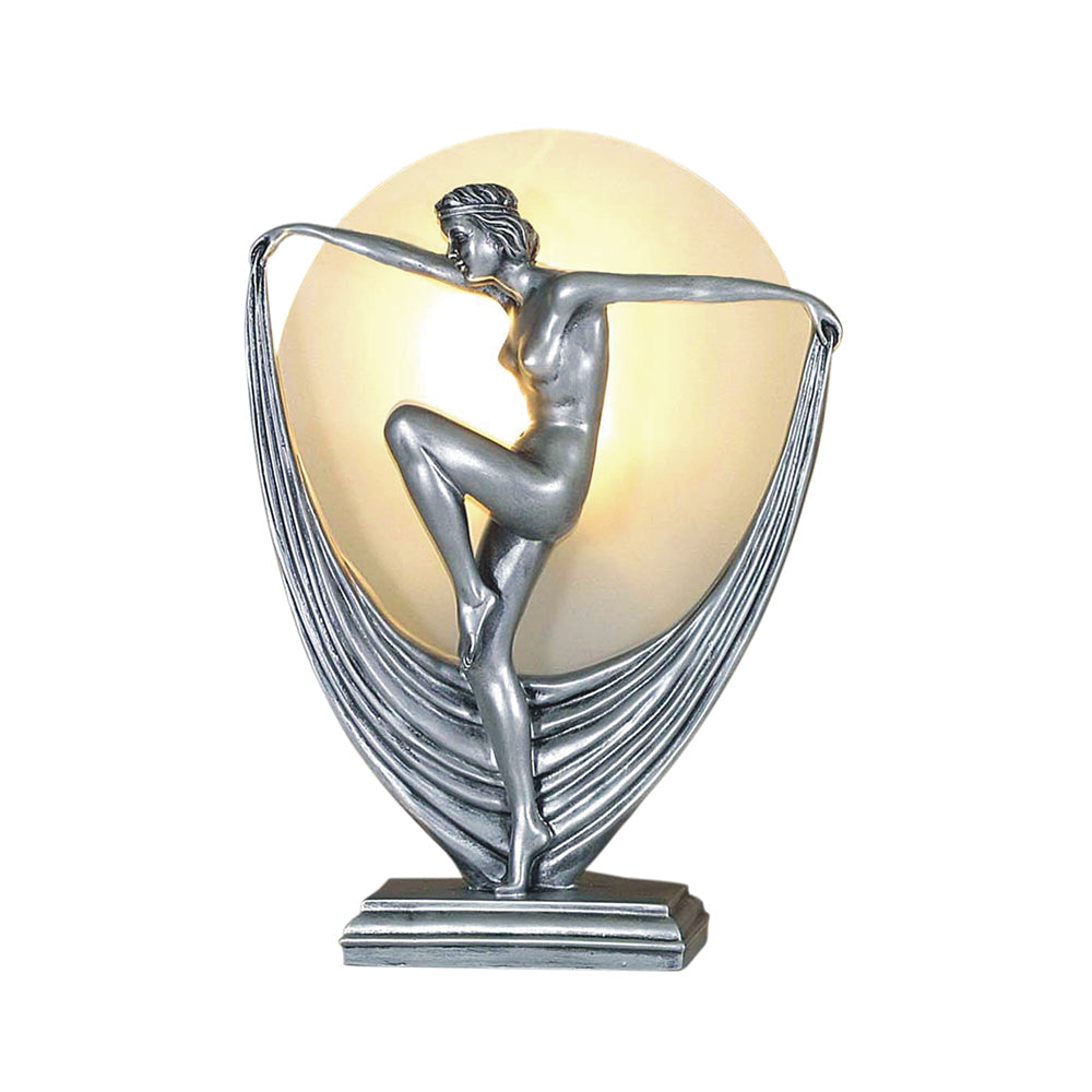 Naomi Art Deco Lamp Silver